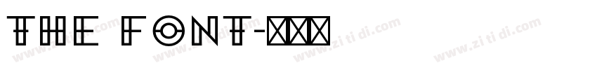 The font字体转换